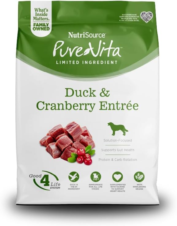 PURE VITA DOG DUCK CRANBERRY 12Lb