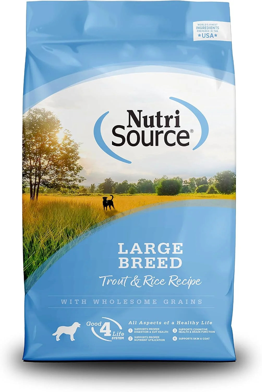 Nutrisource Trout Brown Rice Large Breed Dog 26 lb