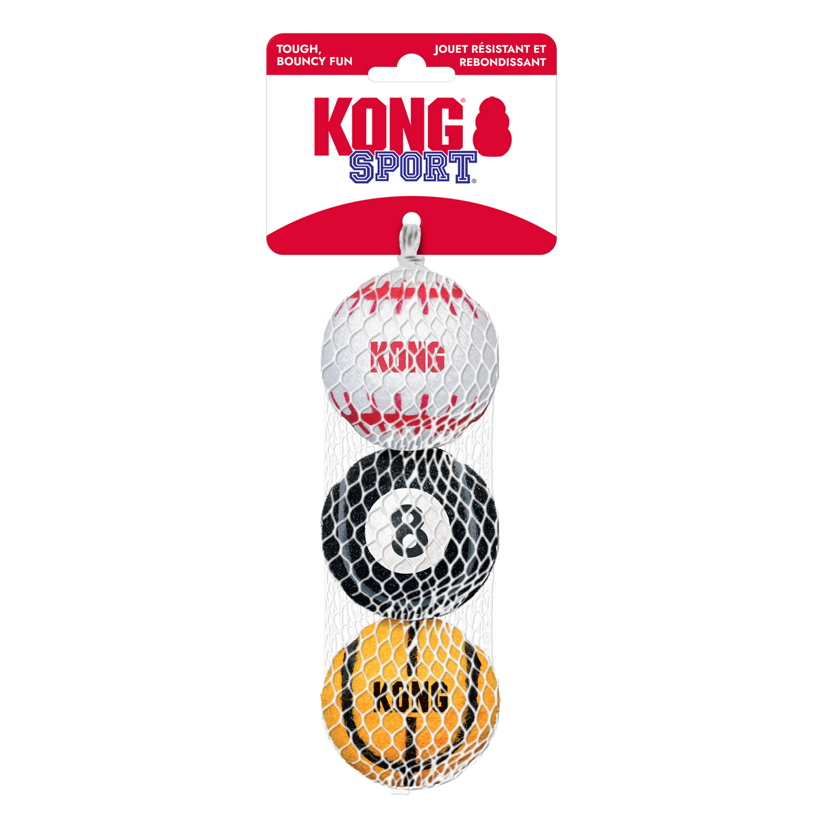 3 Pack Medium Assorted KONG Sports Balls