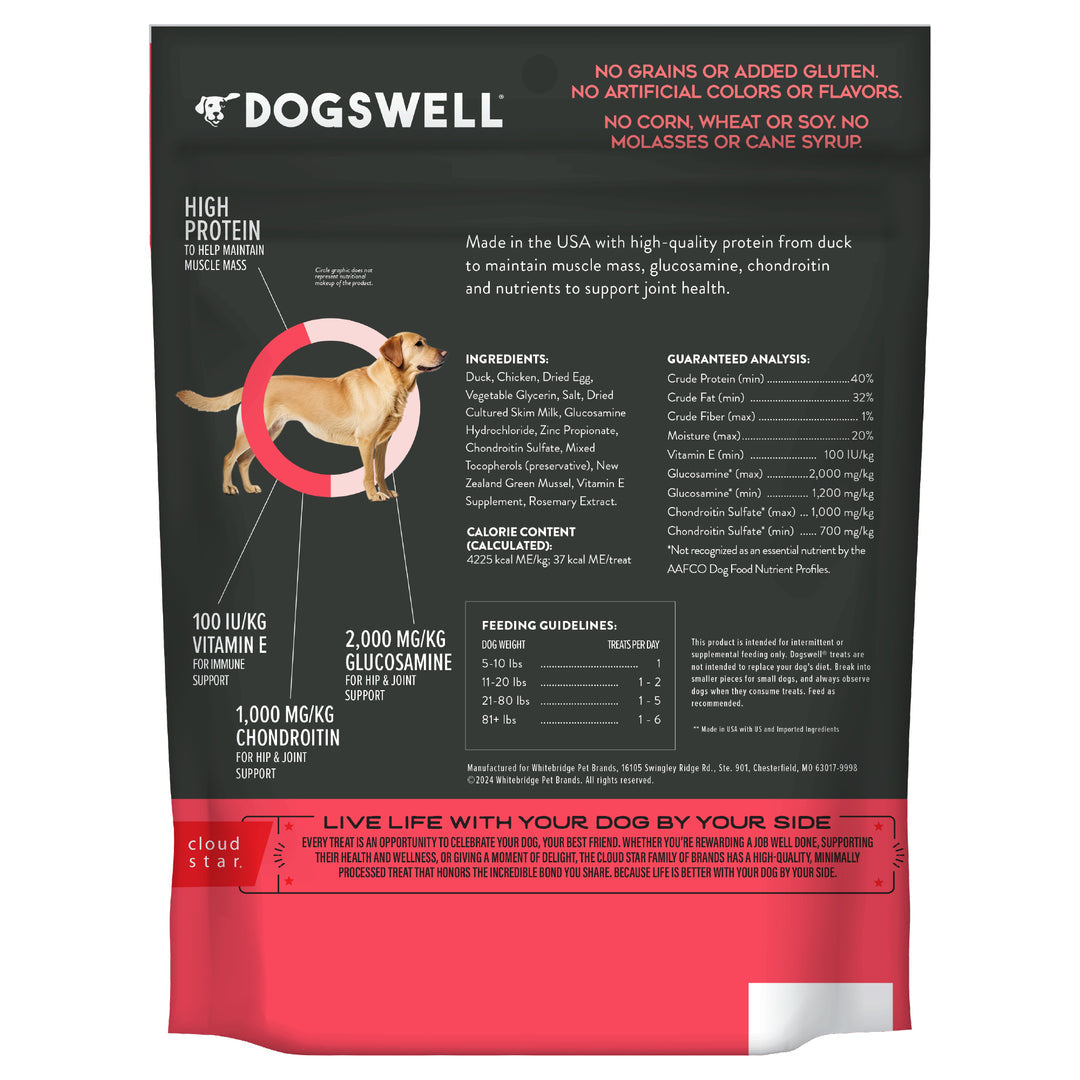 Dogswell Hip Joint Grain Free Duck Soft Strips 10 oz