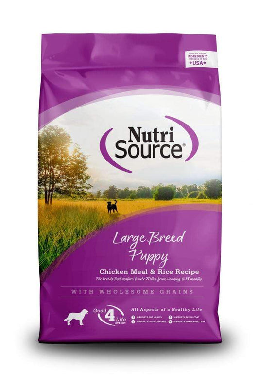 NutriSource Large Breed Puppy Chicken and Rice Dry Dog Food 26 lbs