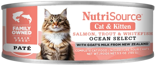 NutriSource Ocean Select Wet Cat Kitten Food 5.5 oz