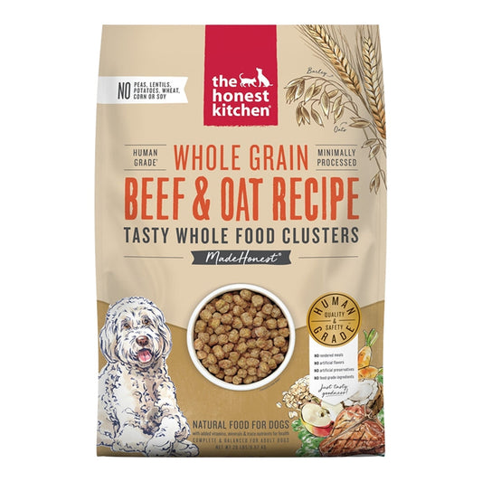 Honest Kitchen Clusters Whole Grain Beef Oat 20LB