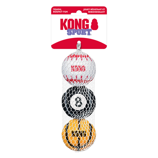 3 Pack Medium Assorted KONG Sports Balls