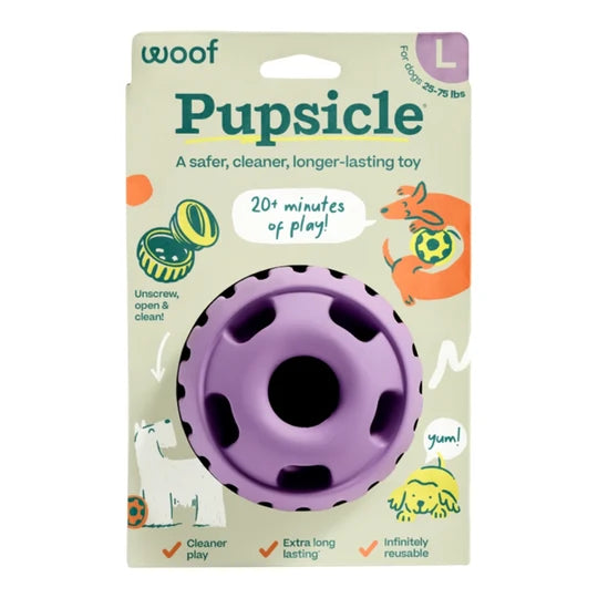 Woof Dog Toy Pupsicle Lavender Large