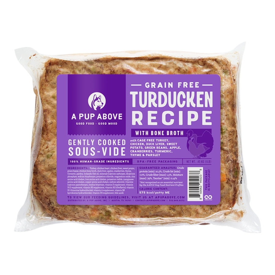 A Pup Above Dog Frozen Gently Cooked Turducke 10.00n 1LB