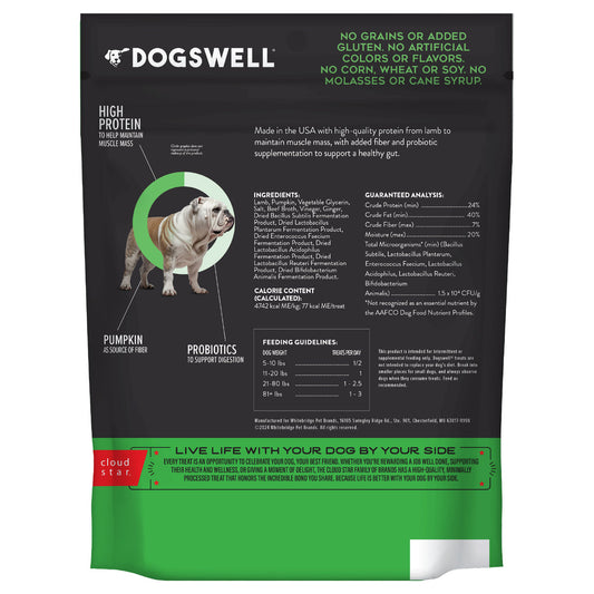 Dogswell Gut Health Lamb Jerky 10 oz