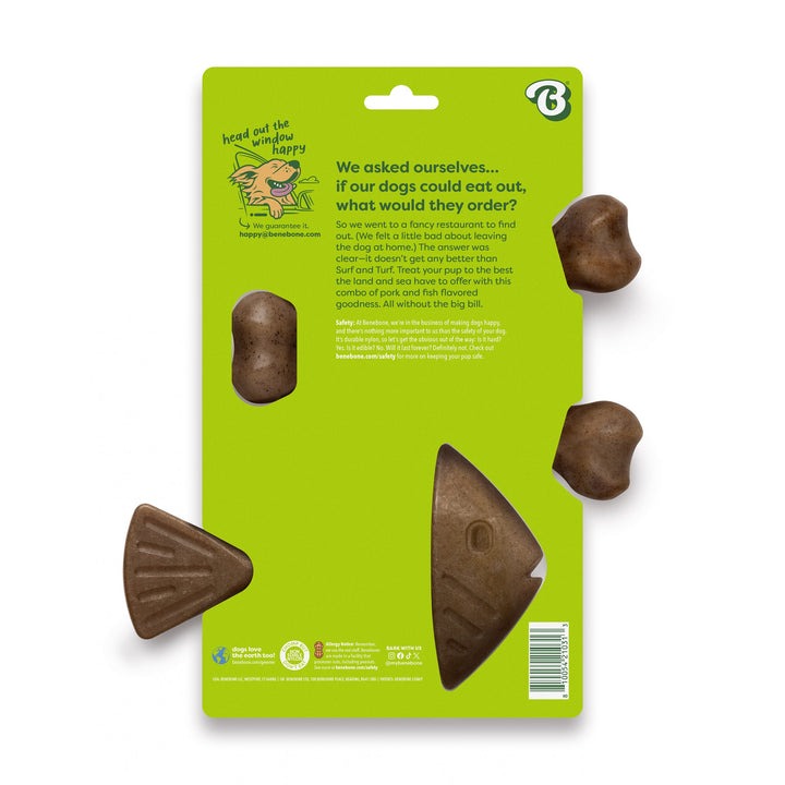 Benebone Medium 2pk Wishbone and Fishbone