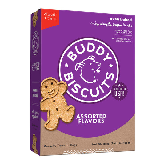 Buddy Biscuits Variety Box Chicken Grilled Beef Sharp Cheddar 16 oz